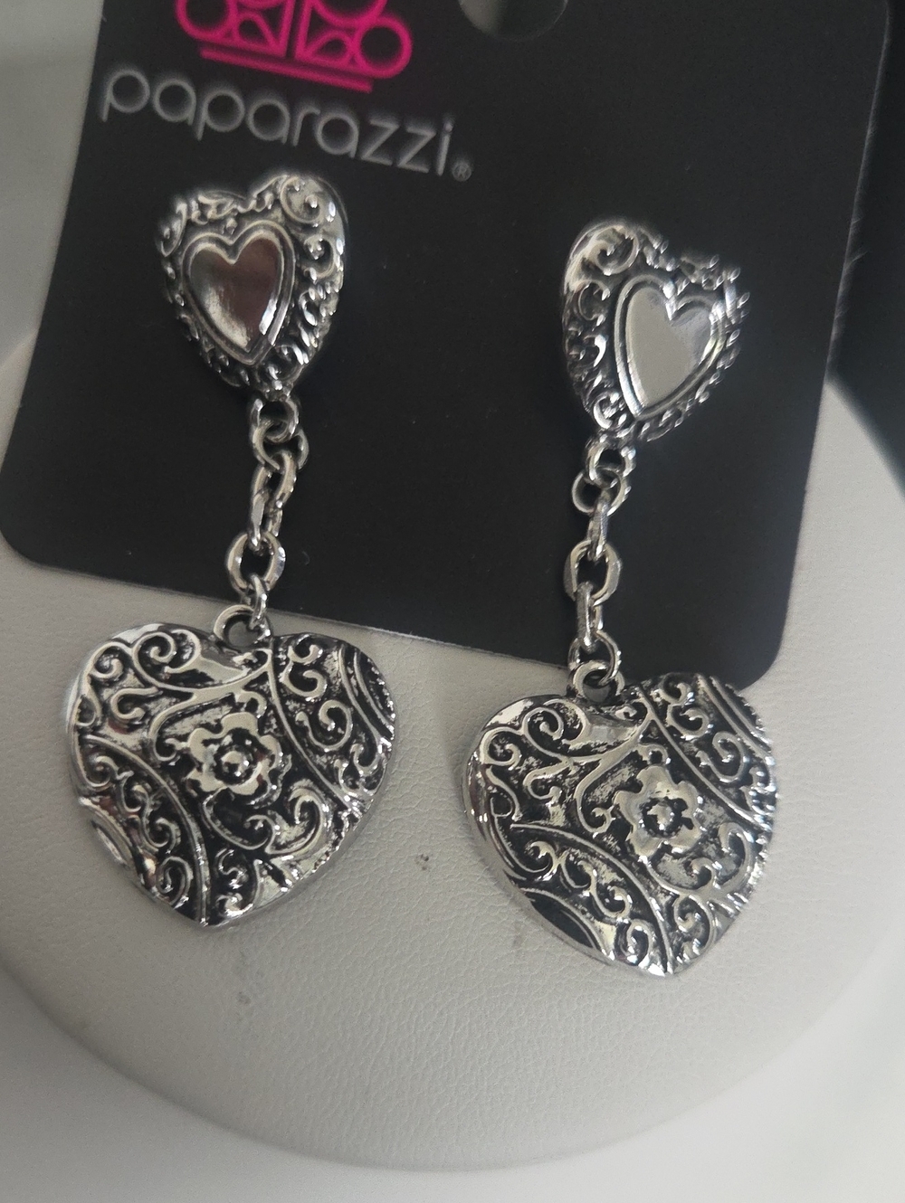 Paparazzi Rustic Reveal Silver Post Earrings NWT